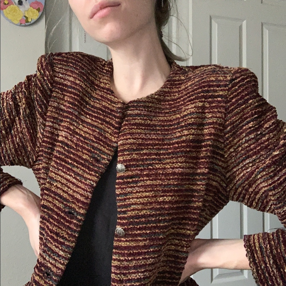 VINTAGE / striped cardigan
